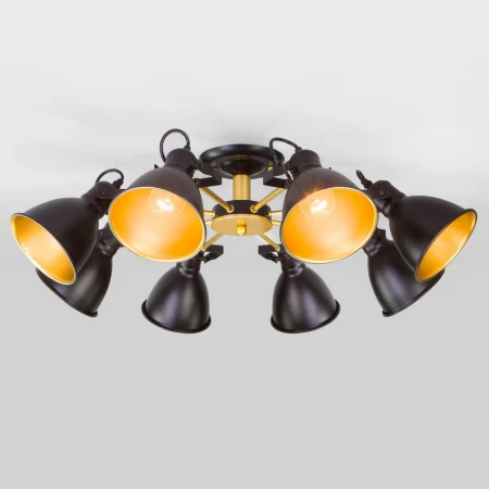 Потолочная люстра с поворотными рожками Eurosvet 70112/8 черный