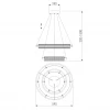 Подвесной светодиодный светильник Eurosvet Imperio 90241/2 белый/ серебро Smart