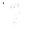 Трековый светодиодный светильник Arlight Mag-Orient-Spot-Hang-R45-12W Day4000 035712 Трековый светодиодный светильник Arlight Mag-Orient-Spot-Hang-R45-12W Day4000 035712