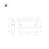 Трековый светодиодный светильник Arlight Mag-Orient-Laser-Fold-S195-6W Warm3000 035862 Трековый светодиодный светильник Arlight Mag-Orient-Laser-Fold-S195-6W Warm3000 035862
