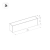 Трековый светодиодный светильник Arlight Mag-Dark-45-L400-12W Warm3000 034998