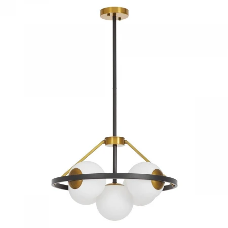 Подвесная люстра Lumina Deco Donzano LDP 8034-5 BK+WT