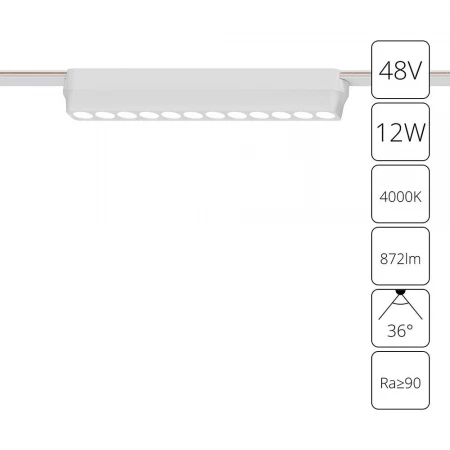 Трековый светодиодный светильник Arte Lamp Rapid A6154PL-1WH