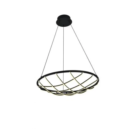 Люстра подвесная Alfa Light F3924-84 black 55W φ60*H15 0