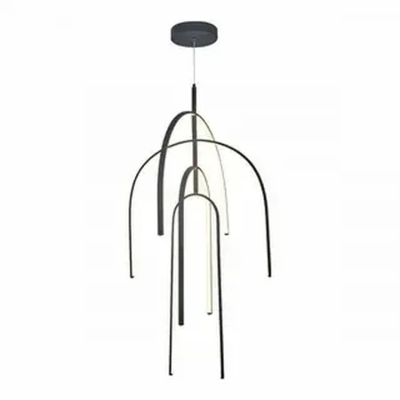 Люстра подвесная Alfa Light F3924-61 BK 95W φ80*H12 0