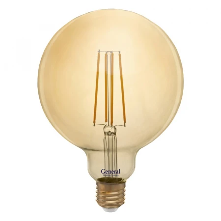 Лампа General GLDEN-G125S-8-230-E27-2700 Золотая