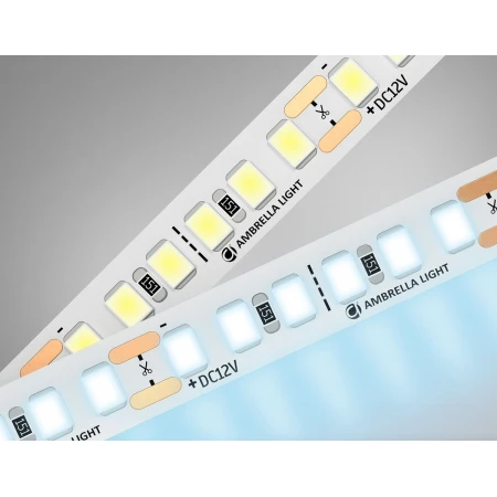 Светодиодная лента Ambrella Light 14,4W/m 180LED/m 2835SMD холодный белый 5M GS1303
