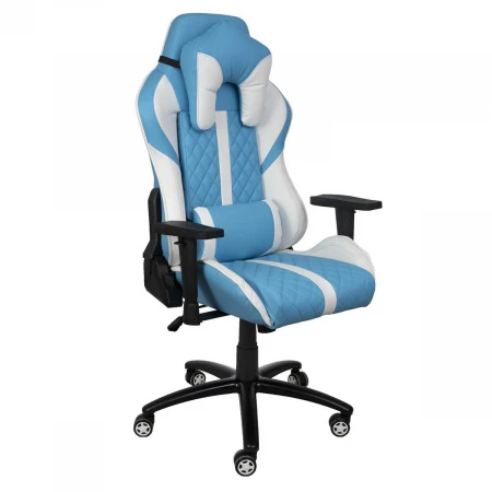 Игровое кресло AksHome Sprinter голубой, экокожа 74998