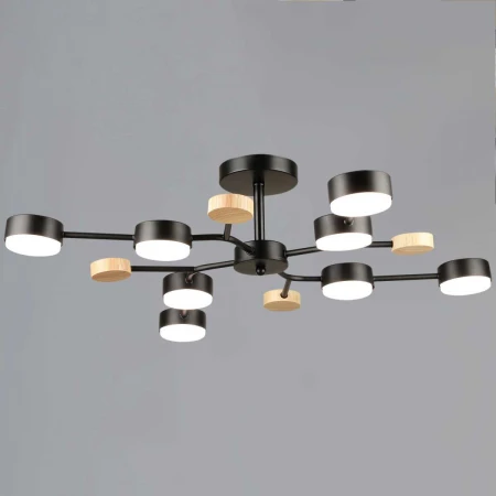 Люстра Reluce 03860-0.3-08 BK+WOOD GX53