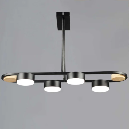 Люстра Reluce 02760-0.3-04 BK+WOOD GX53