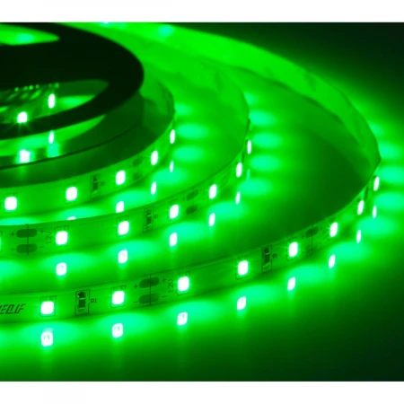 Лента светодиодная ELF 300SMD диодов (2835), 12В, 5м, зеленая ELF-300SMD2835NWG