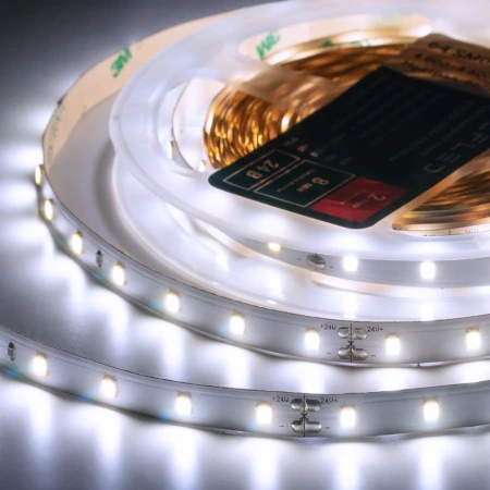 Лента светодиодная ELFLED PRO140, 64/м (2835), 24В, 6Вт/м, 5м, белый 6500-7000К ELFLED-24064-PRO140w Лента светодиодная ELFLED PRO140, 64/м (2835), 24В, 6Вт/м, 5м, белый 6500-7000К ELFLED-24064-PRO140w