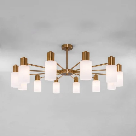 Потолочная люстра Eurosvet Vegga 70160/12 латунь Smart
