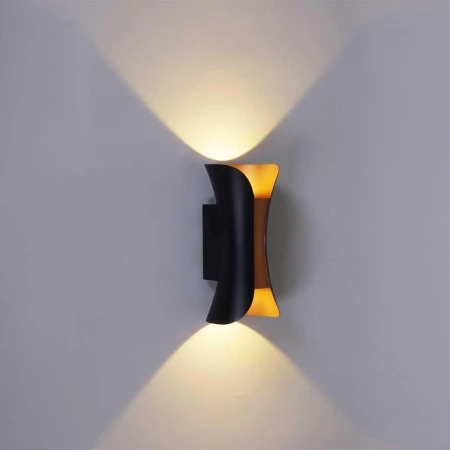 Настенный светильник Reluce 86852-9.2-002KT LED2*5W BK+GD