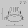 Встраиваемый светодиодный светильник Maytoni Technical Round DL058-12W2.7K-W