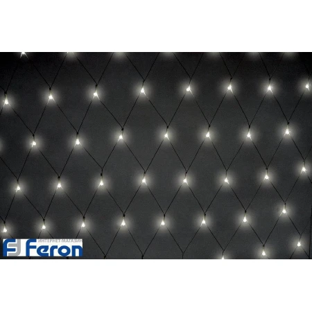 Гирлянда светодиодная "сеть мультиколор", 230v/50hz, 100led, 6w, ip20, 1.2х1м, cl200