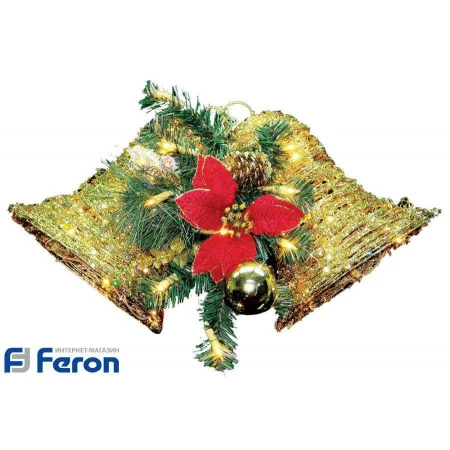 Новогоднее украшение "золотые колокольчики", lt112