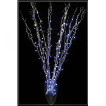 Ветки серебрянные 120см 50 синих led 230v, ld206b-indoor