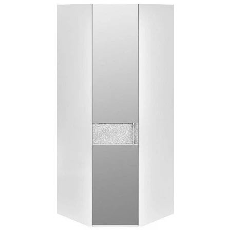 Шкаф платяной угловой Амели СМ-193.07.007 L белый глянец