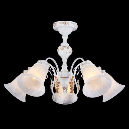 Люстра Natali Kovaltseva 11438/5С WHITE&GOLD 11438