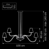 Подвесная люстра Lightstar Diafano 758164 Подвесная люстра Lightstar Diafano 758164