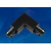 Соединитель для шинопроводов L-образный внутренний (09766) Uniel UBX-A22 Black
