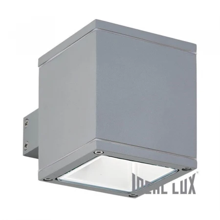 Уличный настенный светильник Ideal Lux Snif Ap1 Square Grigio