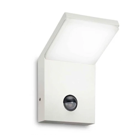 Уличный настенный светодиодный светильник Ideal Lux Style Ap Sensor Bianco 4000K